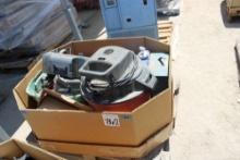 Box- Wet/Dry Vac, Gas Can, Misc Hand Tools