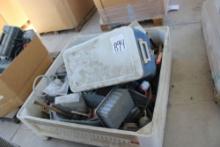 Crate- Ice Chest, Misc Hand Tools, Parts & Bolts