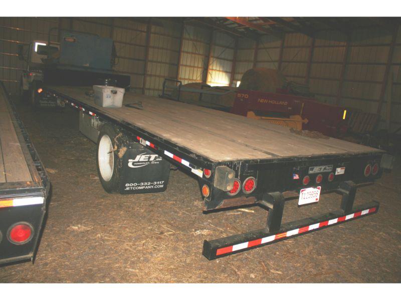 2009 Jetco Step Deck 36’ Flatbed Trailer w/10’ Front Deck & 26’ Bed