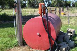 500 gal fuel tank with electric pump