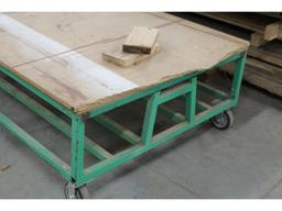 4  Ft. x7  Ft.  Rolling Steel Frame Shop Cart