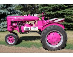 Pink Farmall B Tractor