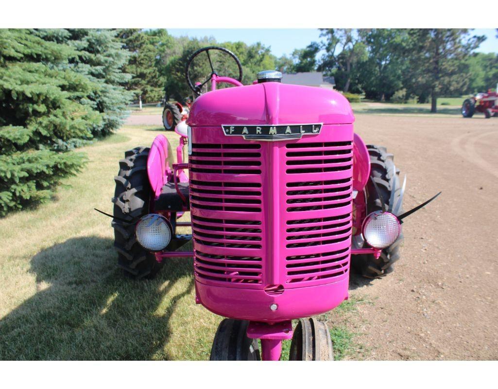 Pink Farmall B Tractor