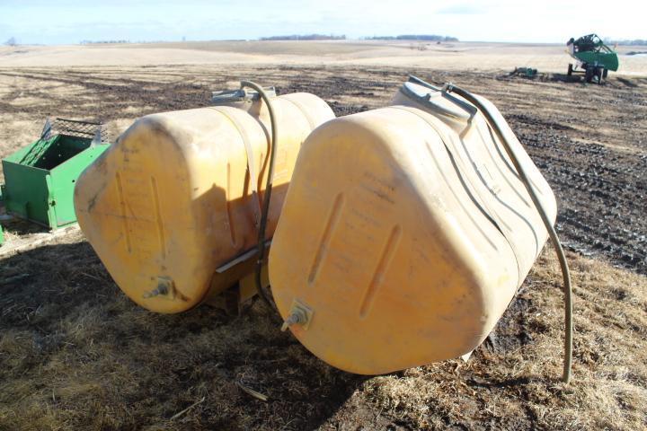 2 - 250 Gal. Poly Saddle Tanks