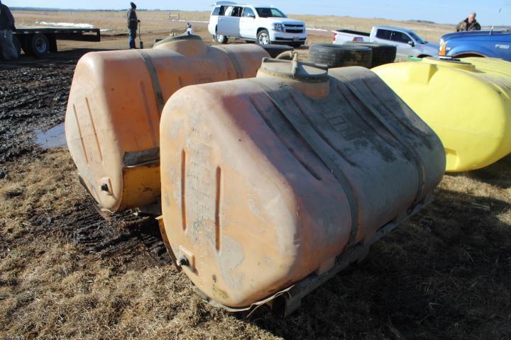 2 - 250 Gal. Poly Saddle Tanks