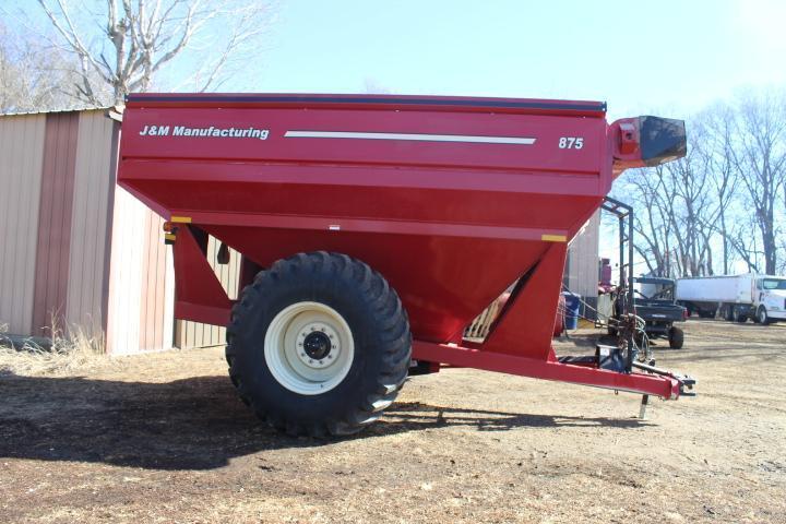 J&M Mdl. 875 Grain Cart w/ Digi Star Scale, 16 In. Unl. Auger, 875 Bu., 30.5L32 Tires- VG