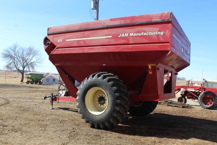 J&M Mdl. 875 Grain Cart w/ Digi Star Scale, 16 In. Unl. Auger, 875 Bu., 30.5L32 Tires- VG