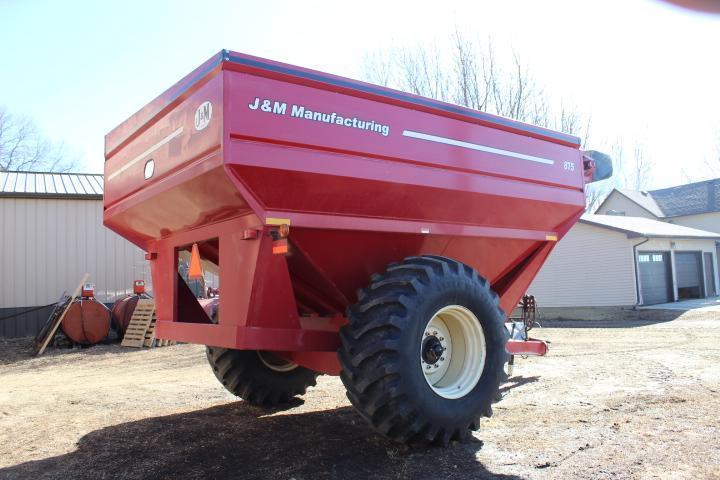 J&M Mdl. 875 Grain Cart w/ Digi Star Scale, 16 In. Unl. Auger, 875 Bu., 30.5L32 Tires- VG