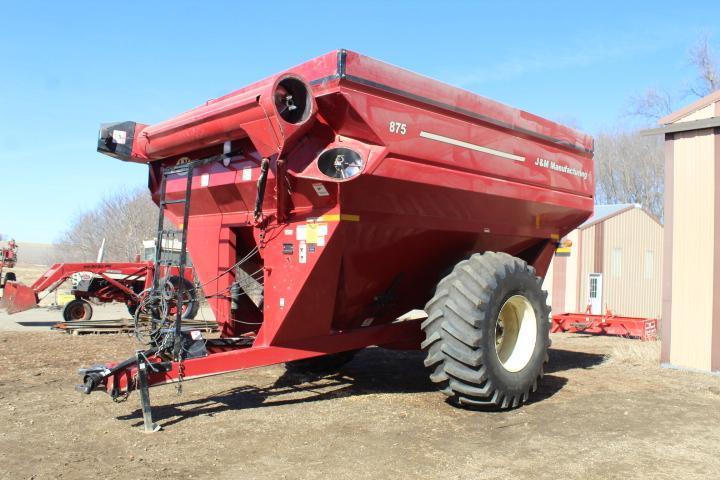 J&M Mdl. 875 Grain Cart w/ Digi Star Scale, 16 In. Unl. Auger, 875 Bu., 30.5L32 Tires- VG