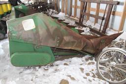 JD 643 Corn Head - Works but has some tin damage