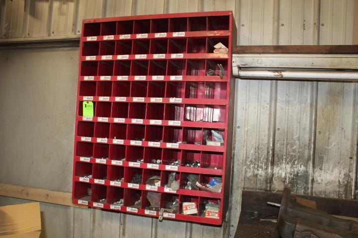 72 Hole Parts Bin (Red)