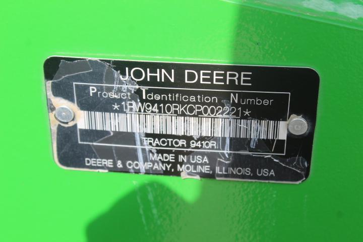 2012 JD 9410R Tractor