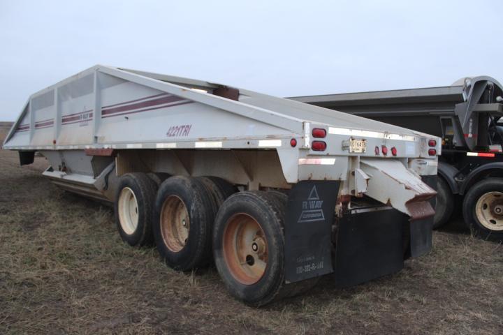 2002 R-WAY 4221 TRI 42 Ft. Belly Dump Trailer