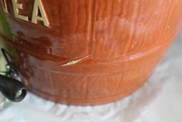Watt Iced Tea Barrel w/ Lid 10 1/2 In x 8 In