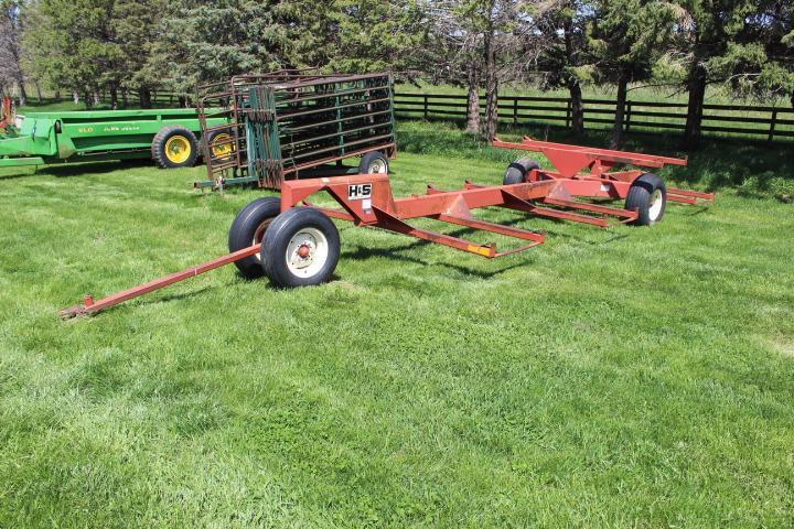 H&S 8 Place Rd. Bale Hay Trailer