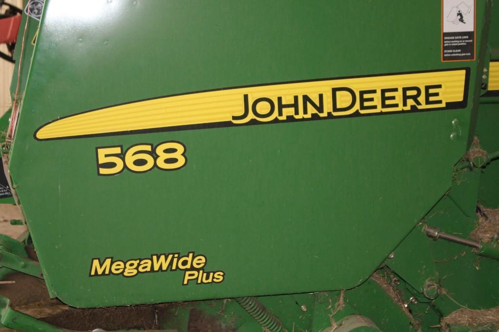 JD 568 Mega Wide Plus Baler w/Twine Tie