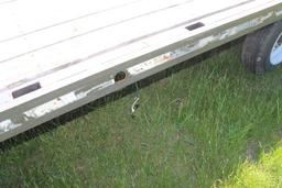 Homemade 5th Wheel 8x20 Gooseneck Implement Trailer w/4 Ft. Beavertail & Ramps