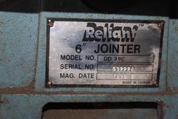 Reliant 6 In. Jointer, Mdl. DD39C