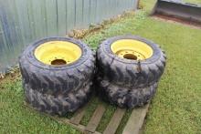 30-10-16 Skid Steer Tires, Previously Foam Filled