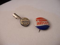 Antique/Vintage Lot of 2 Advertising Pins