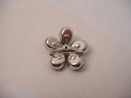 Vintage Coro Amythesis Glass Brooch