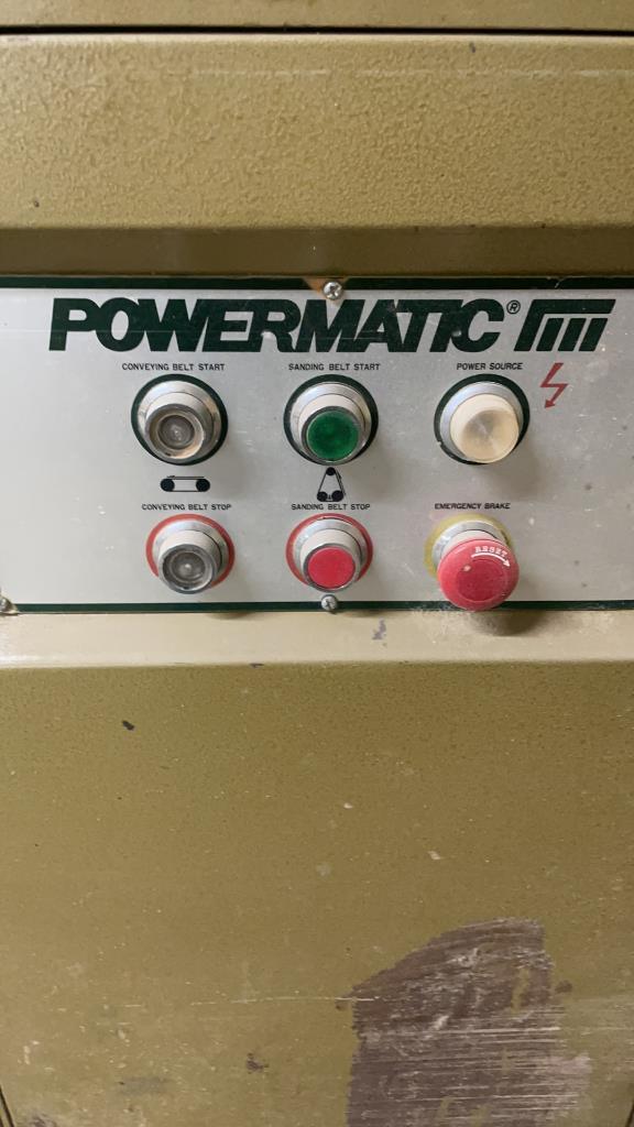 PowerMatic III conveyer belt sander