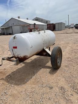 250gal diesel tank on single axel trailer