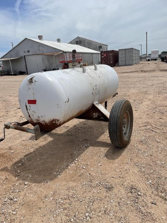 250gal diesel tank on single axel trailer