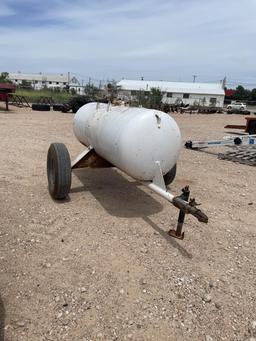 250gal diesel tank on single axel trailer