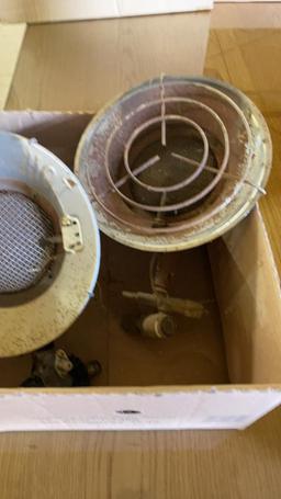 Lot of 3 tank top propane heaters