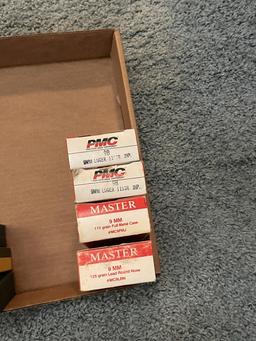 9mm ammo. 1box missing a few