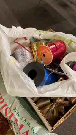 2 boxes of Christmas decorations