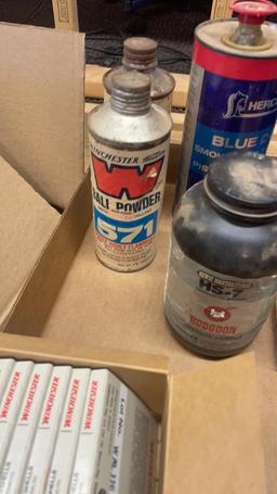 Gun powders and primers.