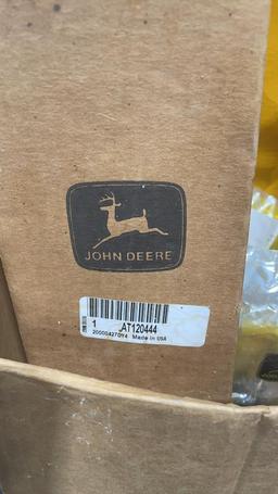 Box of John Deere & CAT oil filters