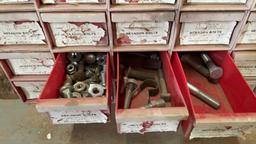 30 drawer bolt bin w/bolts & nuts