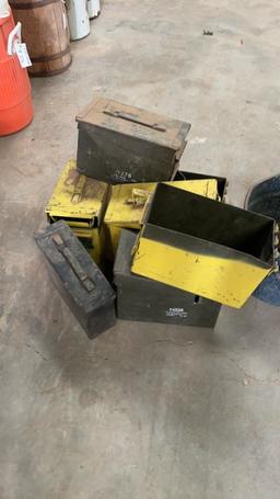Lot of empty ammo boxes