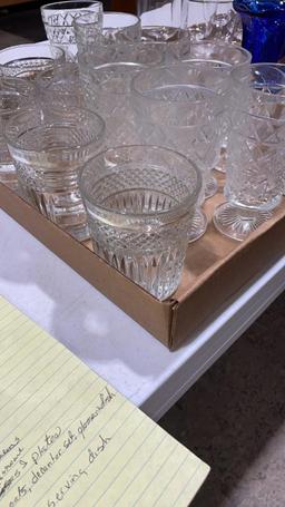 2 boxes of glassware
