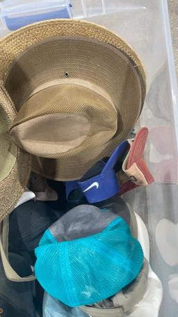 Tub of hats & caps