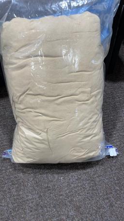 Queen size tan suede comforter
