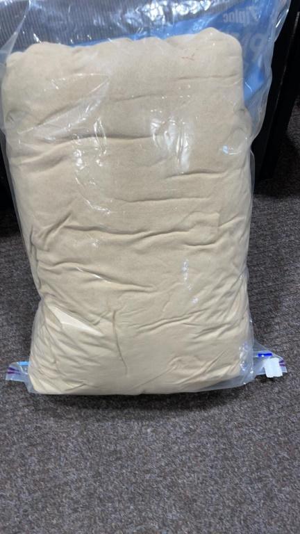 Queen size tan suede comforter