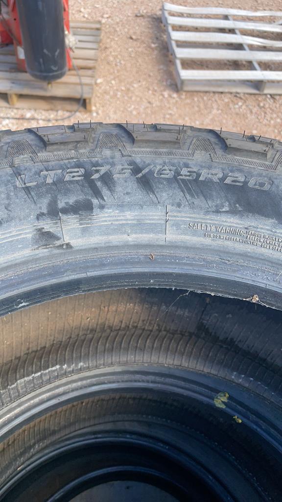 Set of 4—LT275/65R20 tires