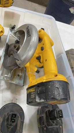 Lot of DEWALT 18V tools & case