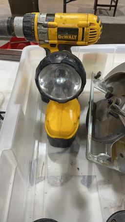 Lot of DEWALT 18V tools & case