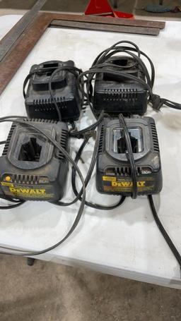 Lot of DEWALT 18V tools & case
