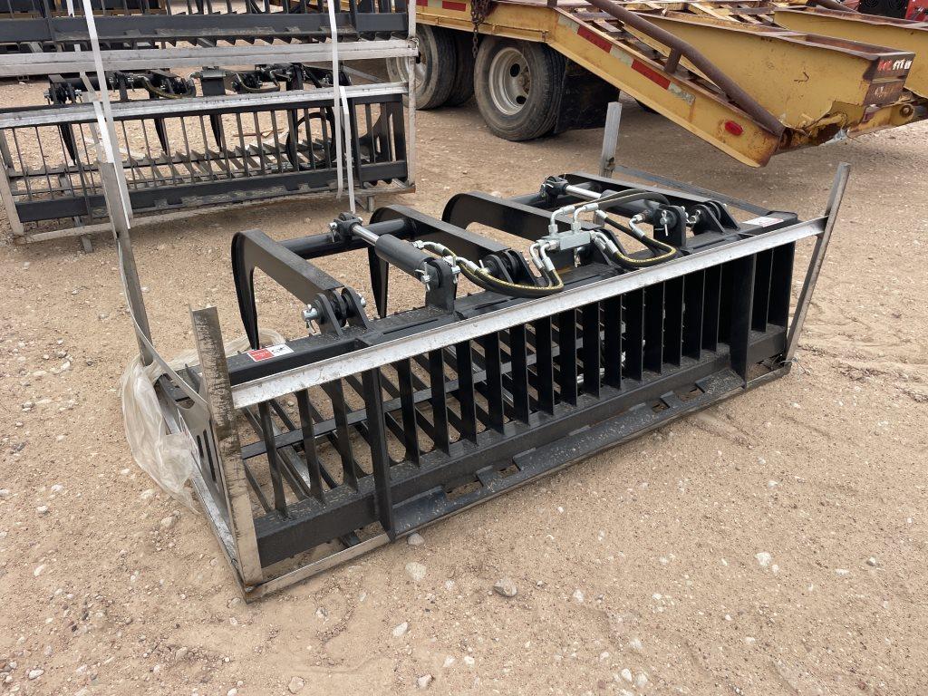 JCT Rock Grapple Bucket for Skid Steer