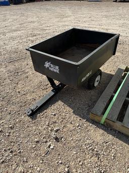 Tow behind garden cart