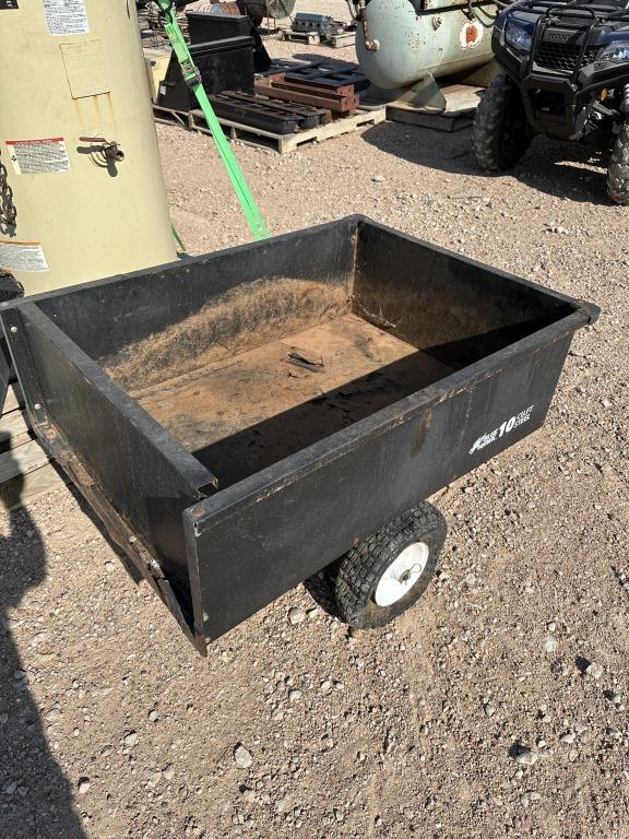 Tow behind garden cart