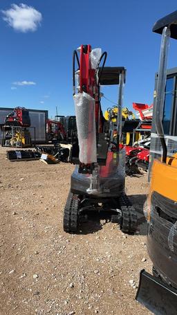 2024 Miva VA13 Mini Excavator Red