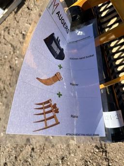 Excavator Attachments  800mm Bucket, Ripper, Rake