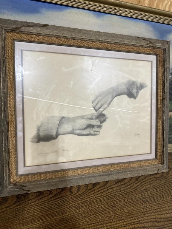 Large misc western paintings